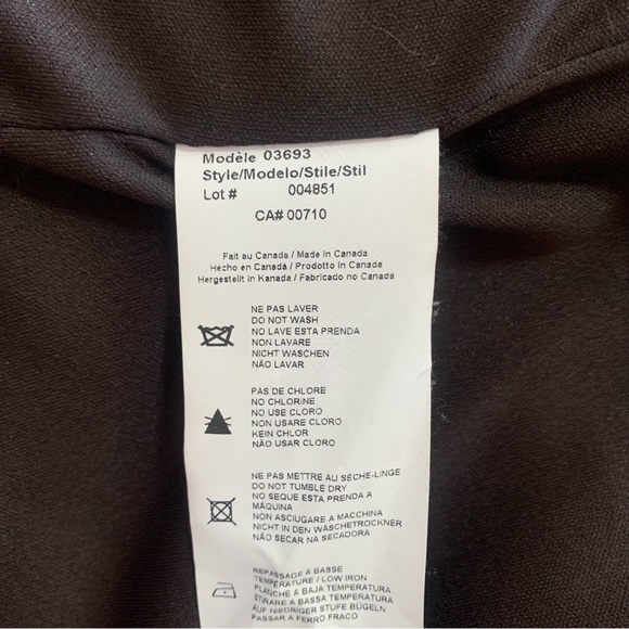 Joseph Ribkoff Wrap Jacket Women Tie Front Chocolate Brown Metallic Faux Suede - Picture 9 of 11